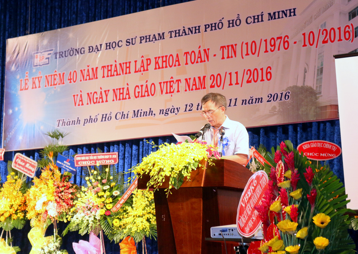 Trưởng khoa Toán- Tin ông Nguyễn Anh Tuấn đã chia sẻ về chặng đường 40 năm của khoa