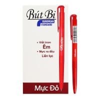 Bút bi mực đỏ/OT-BP005RE (24 cây/hộp)
