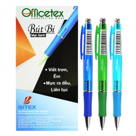 Bút bi mực xanh OT-BP010BU (24 cây/hộp)