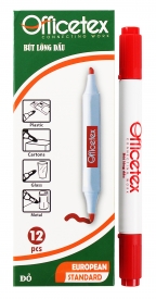 Bút lông dầu mực đỏ OT-PM001RD (12 cây-hộp)
